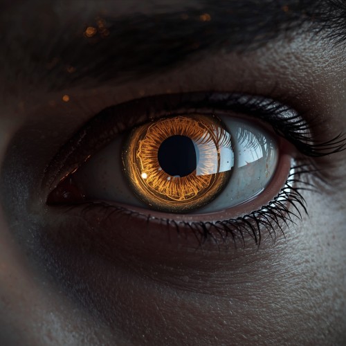 lucid-origin_A_close-up_icon_of_a_human_eye_where_the_iris_is_a_swirling_galaxy_of_gold_and_s-0.jpg